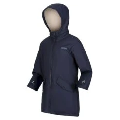 Regatta Kinderen/Kinderen Brynlee Plain Waterdichte Jas (Marine) -Modekleding kinderenkinderen brynlee plain waterdichte jas marine 2