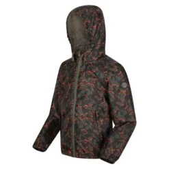 Regatta Kinder/Kids Catkin Camo Waterdicht Jasje (Druivenblad) 10 Regatta Kinder/Kids Catkin Camo Waterdicht Jasje (Druivenblad) -Modekleding kinderkids catkin camo waterdicht jasje druivenblad 3