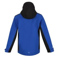 Regatta Kinder/Kids Highton Hooded Waterdicht Jasje (Surf Spray/Zwart) 8 Regatta Kinder/Kids Highton Hooded Waterdicht Jasje (Surf Spray/Zwart) -Modekleding kinderkids highton hooded waterdicht jasje surf sprayzwart 1