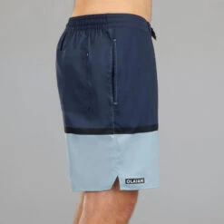 Lange Boardshort Voor Surfen 100 Symbol -Modekleding lange surfboardshort 100 trendy blauw 2