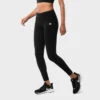 Legging Met Middelhoge Taille Fitness SIROKO Five Stars Zwart Dames -Modekleding legging met middelhoge taille fitness siroko five stars zwart dames
