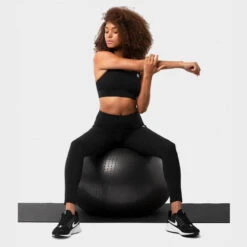 Legging Met Middelhoge Taille Fitness SIROKO Five Stars Zwart Dames -Modekleding legging met middelhoge taille fitness siroko five stars zwart dames 3