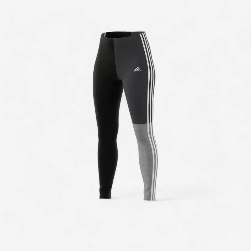 ADIDAS Legging Voor Fitness En Soft Training Dames Colorblock Zwart En Grijs 3 ADIDAS Legging Voor Fitness En Soft Training Dames Colorblock Zwart En Grijs