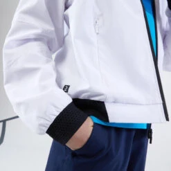 Artengo Licht Rekbaar Tennisjack Voor Jongens Ergols Wit -Modekleding licht rekbaar tennisjack voor jongens ergols wit 5