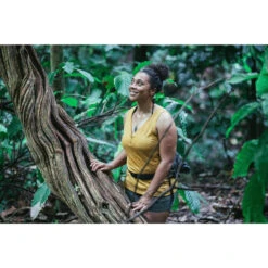 Merino Topje Voor Backpacken Dames Travel 500 Koraal -Modekleding merino topje voor backpacken dames travel 500 geel 7