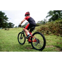 Rockrider Mountainbikeshort Voor Kinderen 500 -Modekleding mountainbikeshort voor kinderen 500 zwartrood 11