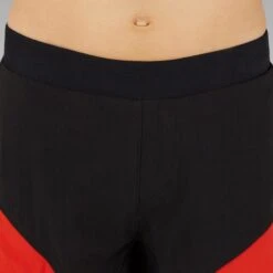 Rockrider Mountainbikeshort Voor Kinderen 500 -Modekleding mountainbikeshort voor kinderen 500 zwartrood 7