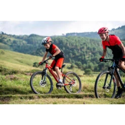 Rockrider Mountainbikeshort Voor Kinderen 500 -Modekleding mountainbikeshort voor kinderen 500 zwartrood 8