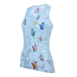 Mouwloos Fietsshirt Met Rits Voor Dames In Muntkleur 8andCounting