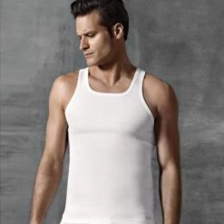 Mouwloos Hemd Puur Katoen Essentials -Modekleding mouwloos hemd puur katoen essentials 3