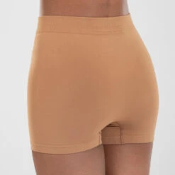 Naadloze Short Voor Moderne Dans Dames 13 Naadloze Short Voor Moderne Dans Dames -Modekleding naadloze short voor moderne dans dames lichtbruin 2