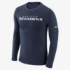 Nike LS Marled Wordmark Tee XXL Seahawks