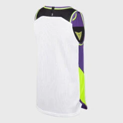Omkeerbare Basketbal Tank Top Kinderen T500R -Modekleding omkeerbaar mouwloos basketbalshirt voor kinderen t500r witpaars 6