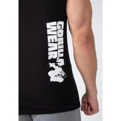 Gorilla Wear Oswego S/L Hooded T-shirt - Black -Modekleding oswego sl hooded t shirt black 4