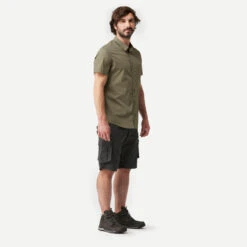 Overhemd Voor Backpacken Heren Travel 100 Korte Mouwen Bruin 11 Overhemd Voor Backpacken Heren Travel 100 Korte Mouwen Bruin -Modekleding overhemd voor backpacken heren travel 100 korte mouwen bruin 3