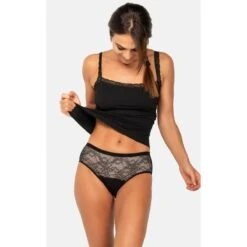 Pak 2 Menstruatiepanty Sterk Absorberende Bamboe Colette -Modekleding pak 2 menstruatiepanty sterk absorberende bamboe colette 3