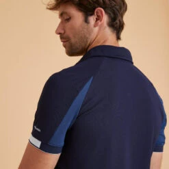 Poloshirt Voor Paardrijden Heren -Modekleding poloshirt voor paardrijden heren blauw 4