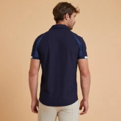 Poloshirt Voor Paardrijden Heren -Modekleding poloshirt voor paardrijden heren blauw 5