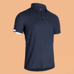 Poloshirt Voor Paardrijden Heren -Modekleding poloshirt voor paardrijden heren blauw 7