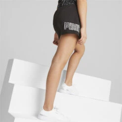 POWER Short Met Hoge Taille Voor Jongeren PUMA -Modekleding power short met hoge taille voor jongeren puma 3
