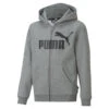 PUMA Essentials Hoodie Met Rits Met Groot Logo Voor Jongeren