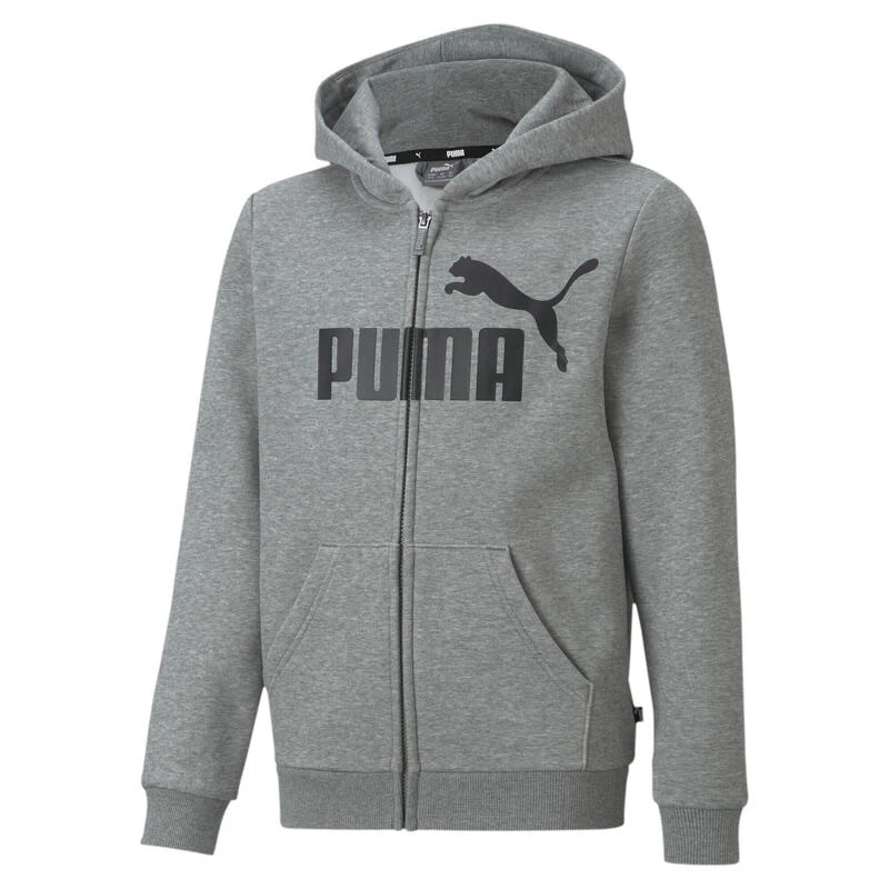 Essentials Hoodie Met Rits Met Groot Logo Voor Jongeren PUMA 3 Essentials Hoodie Met Rits Met Groot Logo Voor Jongeren PUMA