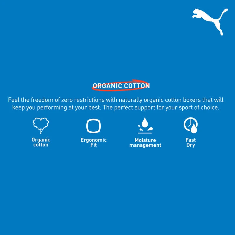 Puma Sport Boxershorts Katoen 6-pack Blauw 4 Puma Sport Boxershorts Katoen 6-pack Blauw - Afbeelding 2