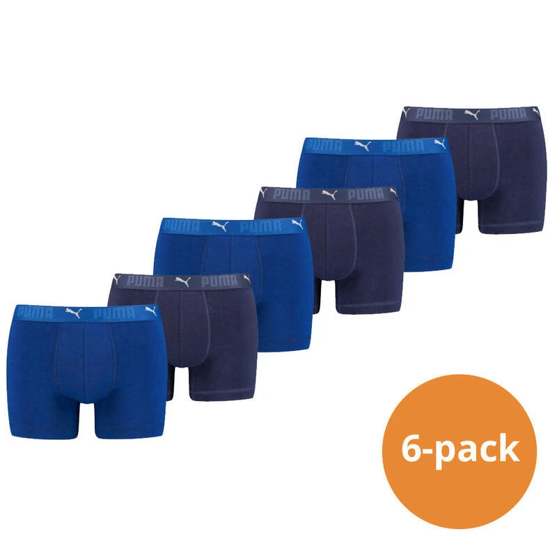 Puma Sport Boxershorts Katoen 6-pack Blauw 3 Puma Sport Boxershorts Katoen 6-pack Blauw