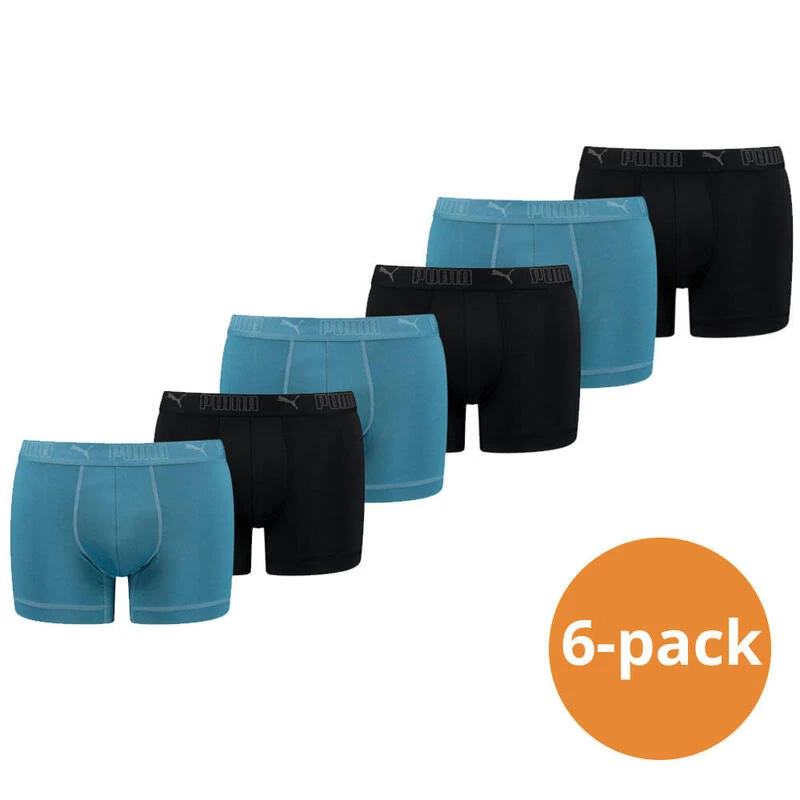 Puma Sport Boxershorts Microfiber 6-pack Blue Lagoon Combo 3 Puma Sport Boxershorts Microfiber 6-pack Blue Lagoon Combo