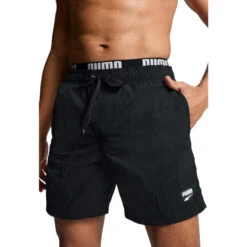 Puma Zwembroek Heren Utility Mid Shorts Zwart -Modekleding puma zwembroek heren utility mid shorts zwart 2