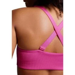 Puma Zwemtop Ribbed Scoop Neck Top Neon Pink -Modekleding puma zwemtop ribbed scoop neck top neon pink 1