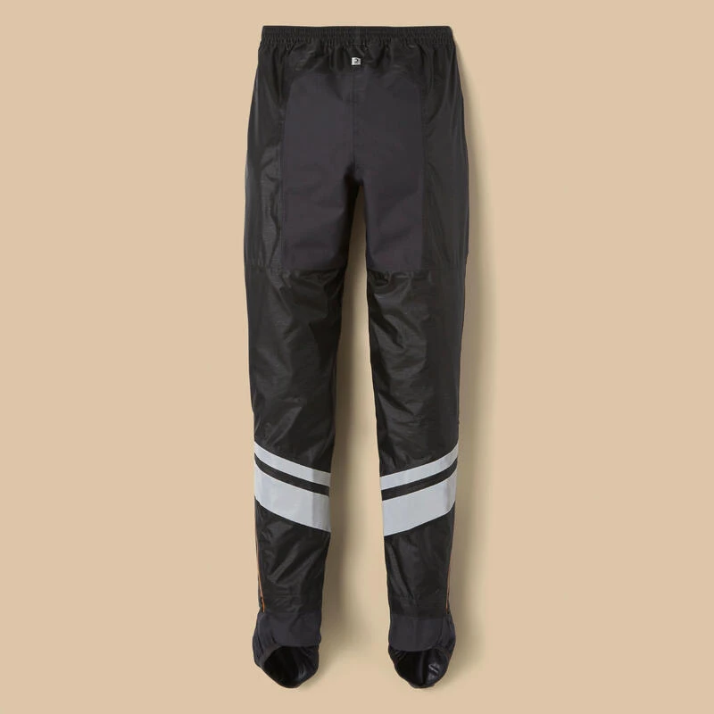 BTWIN Regenbroek Met Geïntegreerde Schoencovers Voor Op De Fiets 540 Dames Zwart 12 BTWIN Regenbroek Met Geïntegreerde Schoencovers Voor Op De Fiets 540 Dames Zwart - Afbeelding 10