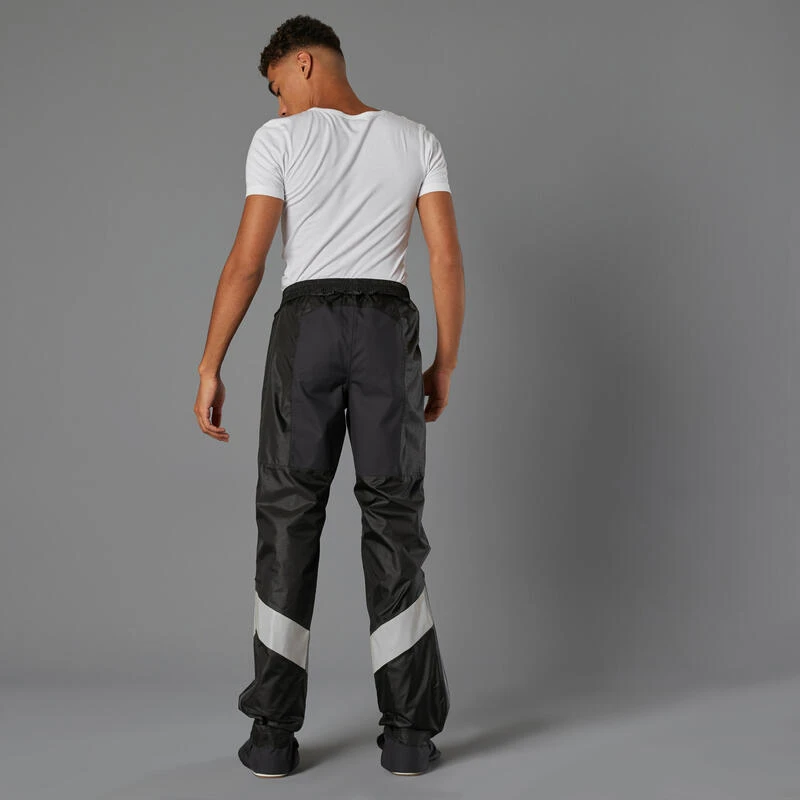 BTWIN Regenbroek Met Geïntegreerde Schoencovers Voor Op De Fiets 540 Heren Zwart 5 BTWIN Regenbroek Met Geïntegreerde Schoencovers Voor Op De Fiets 540 Heren Zwart - Afbeelding 3