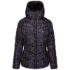 Dare 2b Reputable Dames Hiking Jas - Donkergrijs Roze Print -Modekleding reputable dames hiking jas donkergrijs roze print