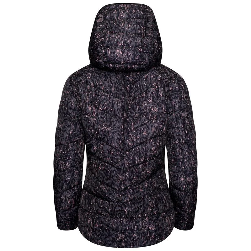 Dare 2b Reputable Dames Hiking Jas - Donkergrijs Roze Print 5 Dare 2b Reputable Dames Hiking Jas - Donkergrijs Roze Print - Afbeelding 3