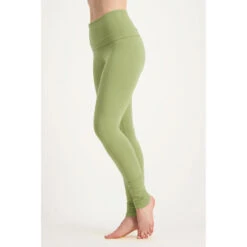 Shaktified - Comfortabele Yogalegging Met Omslagband - Lichtgroen -Modekleding shaktified comfortabele yogalegging met omslagband lichtgroen 1