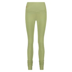 Shaktified - Comfortabele Yogalegging Met Omslagband - Lichtgroen -Modekleding shaktified comfortabele yogalegging met omslagband lichtgroen 2