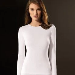 Shirt Met Ronde Hals En Lange Mouw, Innovatieve Temperatuurregeling -Modekleding shirt met ronde hals en lange mouw innovatieve temperatuurregeling 3