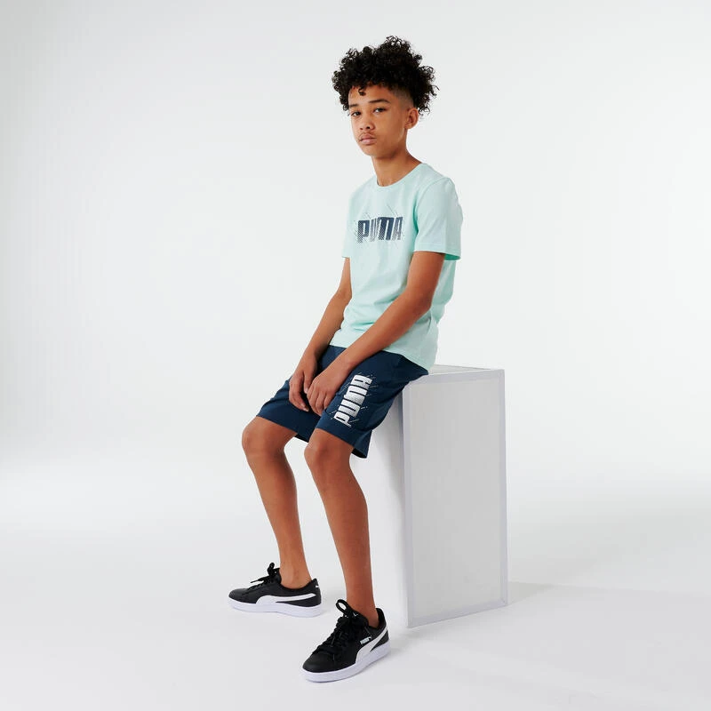 Puma Short Voor Jongens Marineblauw Met Opdruk 5 Puma Short Voor Jongens Marineblauw Met Opdruk - Afbeelding 3