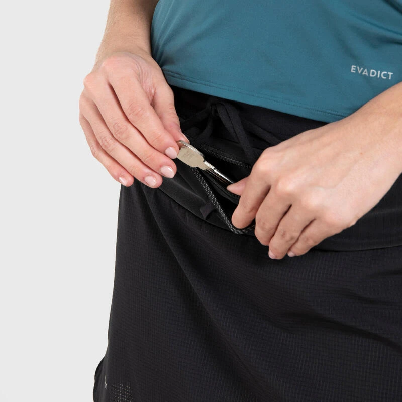 Shortrokje Voor Trail Running Dames Zwart 8 Shortrokje Voor Trail Running Dames Zwart - Afbeelding 6