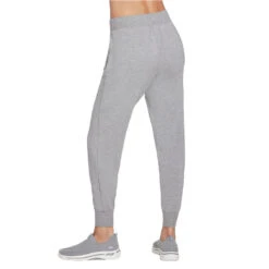 Skechers Restful Jogger Pant, Vrouwen, Broeken, Grijs -Modekleding skechers restful jogger pant vrouwen broeken grijs 2