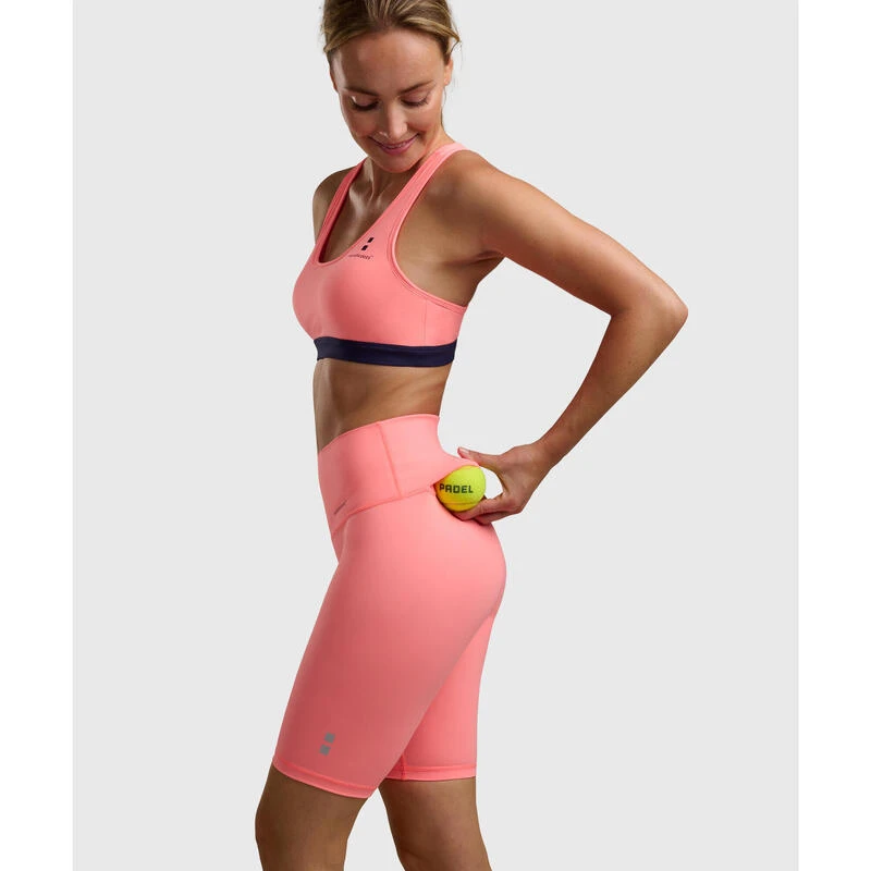 Smart Tennis/Padel Short Legging Met Balzak Dames Melon 4 Smart Tennis/Padel Short Legging Met Balzak Dames Melon - Afbeelding 2