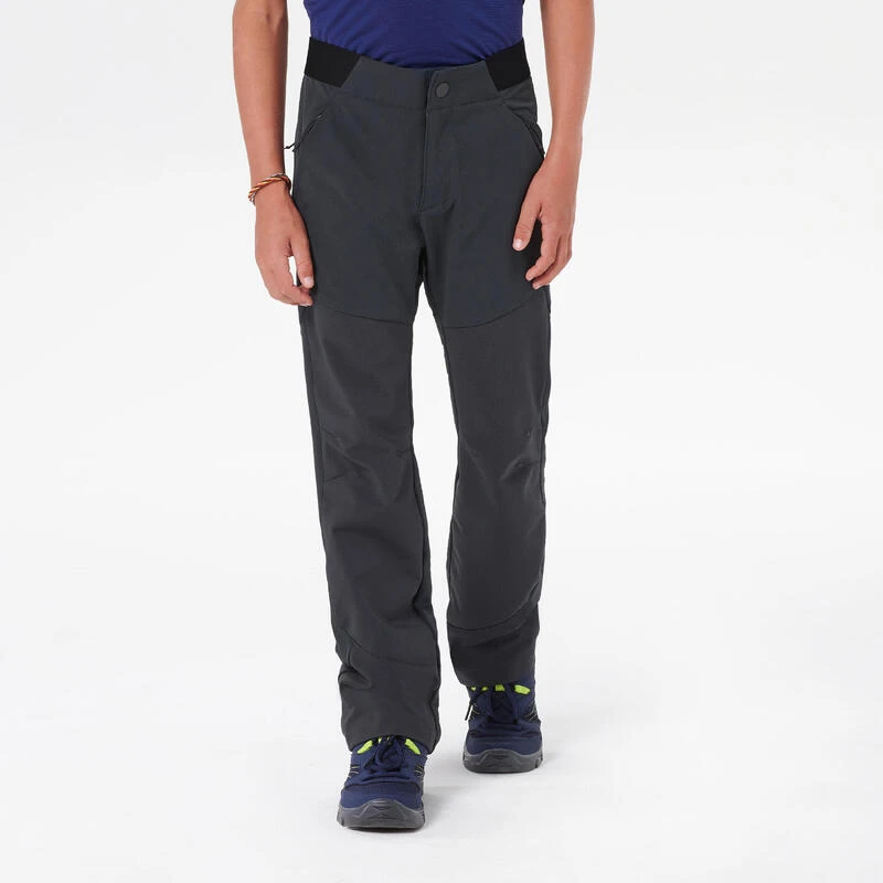 Quechua Softshell Broek Voor Wandelen MH550 Zwart Kinderen 7-15 Jaar 5 Quechua Softshell Broek Voor Wandelen MH550 Zwart Kinderen 7-15 Jaar - Afbeelding 3