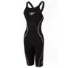 SPEEDO FASTSKIN LZR PURE INTENT OPENBACK KNEESKIN - BLACK / ROSE GOLD -Modekleding speedo fastskin lzr pure intent openback kneeskin black rose gold
