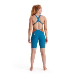 Speedo Fastskin LZR Pure Intent Openback Kneeskin - Pacific Inferno -Modekleding speedo fastskin lzr pure intent openback kneeskin pacific inferno 2