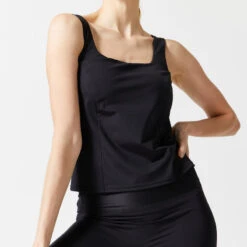 Sporttop Met Ingewerkte Beha Zwart 11 Sporttop Met Ingewerkte Beha Zwart -Modekleding sporttop met ingewerkte beha zwart 4