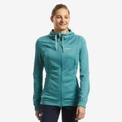 Simond Stretch Fleece Vest Voor Klimmen Dames Vertika Turquoise -Modekleding stretch fleece vest voor klimmen dames vertika turquoise 1