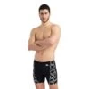 Arena Swim Graphic Mid Jammer - Zwart -Modekleding swim graphic mid jammer zwart