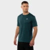 T-shirt Korte Mouw Fitness SIROKO Alkaline Smaragdgroen Heren