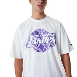 NEW ERA T-shirt Los Angeles Lakers NBA Infill Logo 11 NEW ERA T-shirt Los Angeles Lakers NBA Infill Logo -Modekleding t shirt los angeles lakers nba infill logo 3